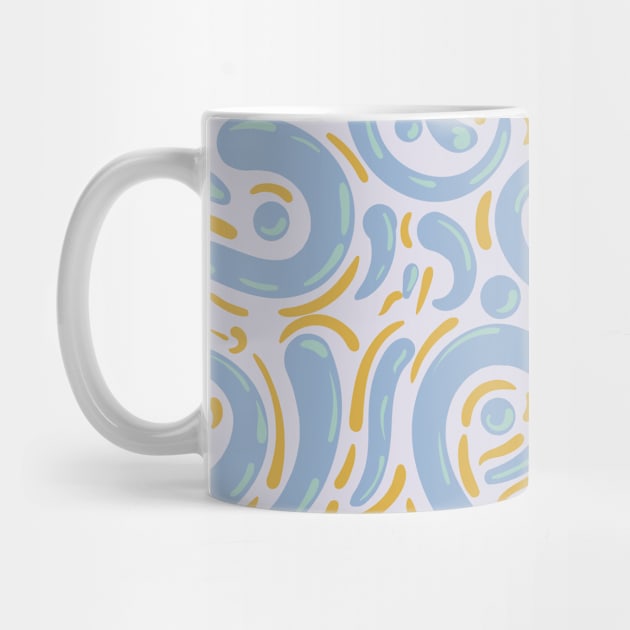 Modern Vibrant Abstract Paisley by Vector Deluxe